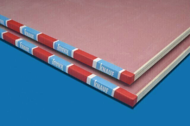 Placa KNAUF RF (Roja) 12,5 (1.20m x2.40m)