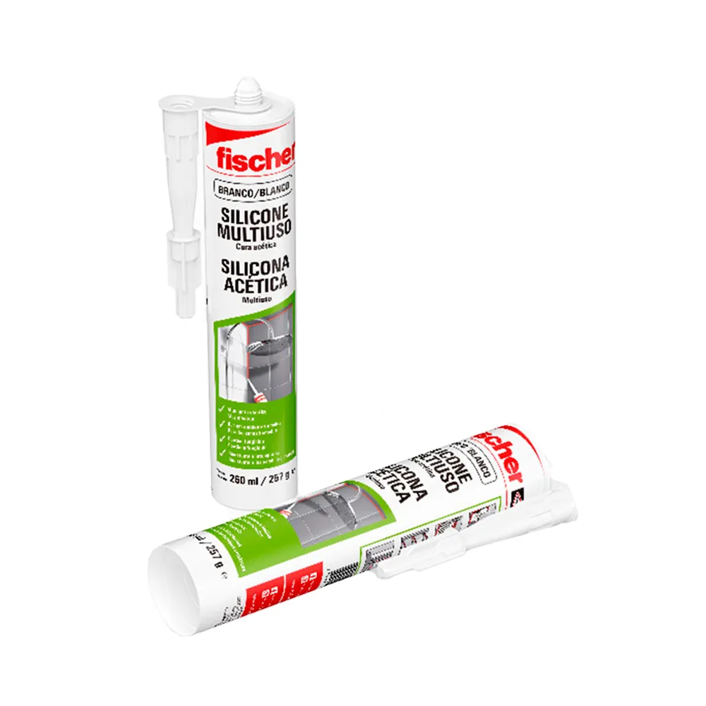 SILICONA ACET C/FUNG. TRANSP 260ML Fischer 