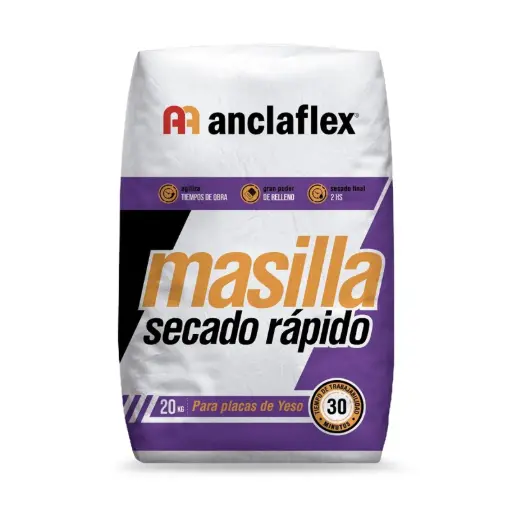Masilla anclaflex en polvo secado rapido 20 kg