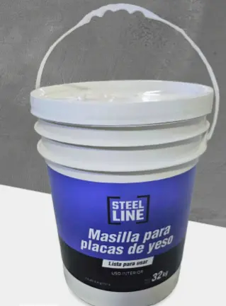 MASILLA STEEL LINE EXTERIOR 27KG PARA PLACA CEMENTICIA 